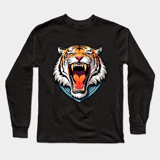 TIGER Long Sleeve T-Shirt by vibrain